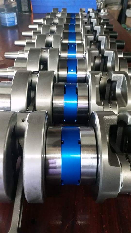 Rebuilt crankshafts with new center seals
